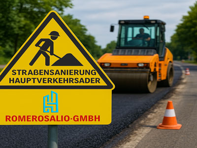 Straßensanierung Hauptverkehrsader